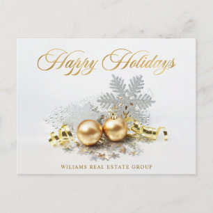 Gulden kerstbal Balls Ornament Corporate Greeting Briefkaart