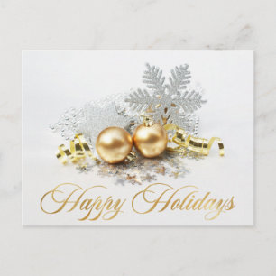 Gulden kerstbal Balls Ornament Corporate Greeting Briefkaart