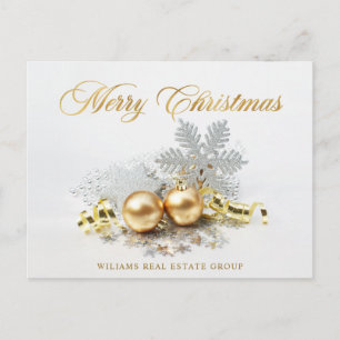 Gulden kerstbal Balls Ornament Corporate Greeting Briefkaart