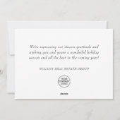 Gulden kerstbal Balls Ornament Corporate Greeting Feestdagenkaart (Achterkant)