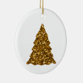 Gulden kerstbomen keramisch ornament (Rechts)