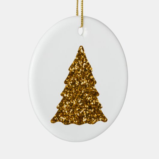 Gulden kerstbomen keramisch ornament (Rechts)