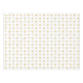 Gulden kerstsnowflakes op wit tafelkleed (Voorkant (Horizontaal))