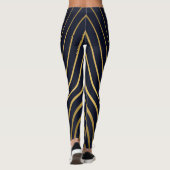 Gulden lijnen, modern design. leggings (Achterkant)