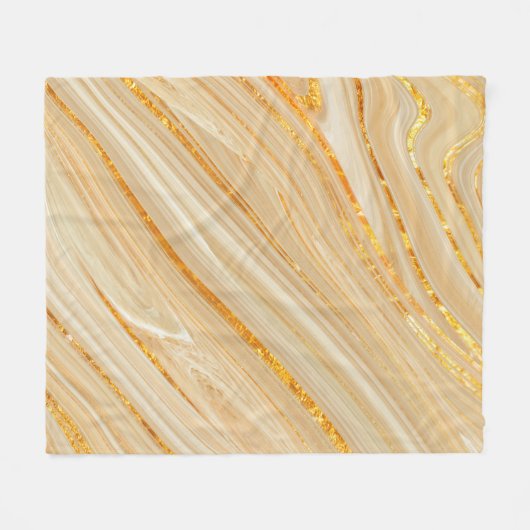 Gulden marmer fleece deken (Voorkant (Horizontaal))