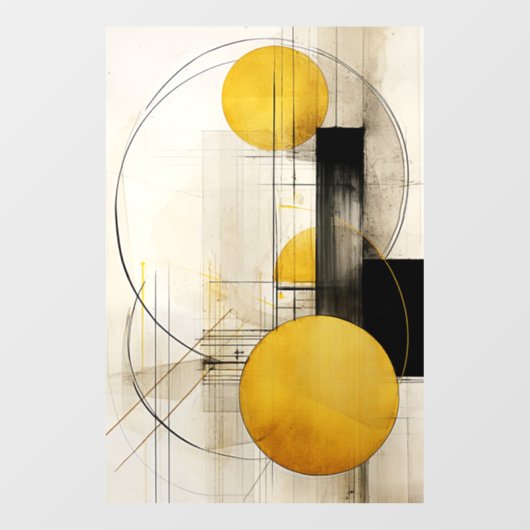 gulden snede raamsticker (Vel)