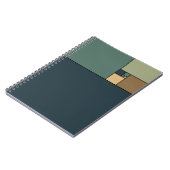 Gulden verhouding vierkantjes (neutraal) notitieboek (Linkerzijde)