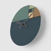 Gulden verhouding vierkantjes (neutraal) ronde klok (Hoek)