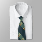 Gulden verhouding vierkantjes (neutraal) stropdas (Gebonden)