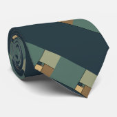 Gulden verhouding vierkantjes (neutraal) stropdas (Opgerold)