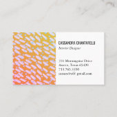 Gulden zonnebanken en stippen voor het verven van  visitekaartje (Achterkant)