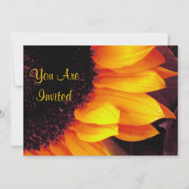 Gulden Zonnebloem Je bent uitgenodigd voor bruilof Kaart