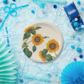 Gulden zonnebloemen Botanisch Bord 7" (Feest)