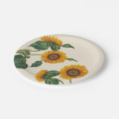 Gulden zonnebloemen Botanisch Bord 7" (Gekanteld)