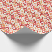 Guldenikatgeometrisch patroon cadeaupapier (Hoek)