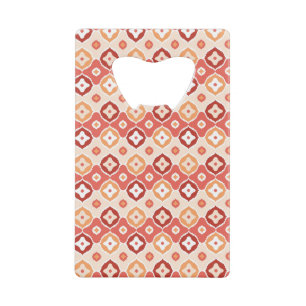 Guldenikatgeometrisch patroon creditkaart flessenopener