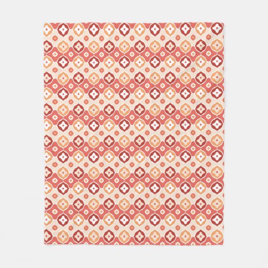 Guldenikatgeometrisch patroon fleece deken (Voorkant)