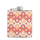 Guldenikatgeometrisch patroon heupfles (Voorkant)