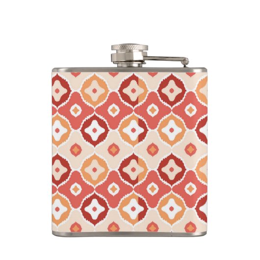 Guldenikatgeometrisch patroon heupfles (Achterkant)