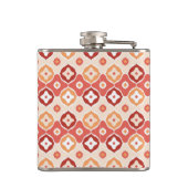 Guldenikatgeometrisch patroon heupfles (Achterkant)