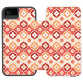 Guldenikatgeometrisch patroon incipio iPhone portemonnee hoesje (Agenda Open)