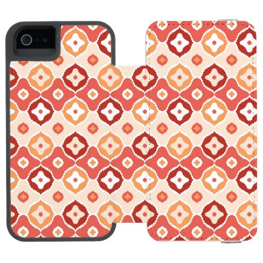 Guldenikatgeometrisch patroon incipio iPhone portemonnee hoesje (Agenda Open)