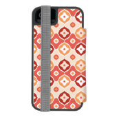 Guldenikatgeometrisch patroon incipio iPhone portemonnee hoesje (Agenda Achterkant)