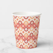 Guldenikatgeometrisch patroon papieren bekers (Achterkant)
