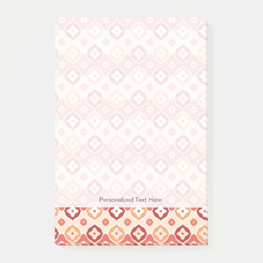 Guldenikatgeometrisch patroon post-it® notes (Voorkant)