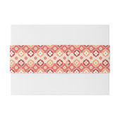 Guldenikatgeometrisch patroon uitnodigingen wikkel (Achterkant Voorbeeld)