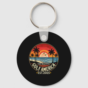Gulf America Funny Trump hernoemen Sleutelhanger