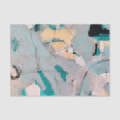 Gulf Breeze Abstract Blauwgroen, Gold, wit Tissuepapier (Voorkant)