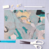 Gulf Breeze Abstract Blauwgroen, Gold, wit Tissuepapier (Craft)