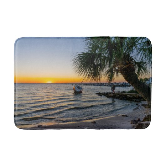 Gulf Breeze Sunset Bath Mat (Voorkant)
