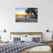 Gulf Breeze Sunset Canvas (Insitu (Slaapkamer))