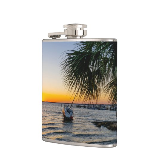 Gulf Breeze Sunset Flask Heupfles (Links)