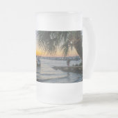 Gulf Breeze Sunset Frosted Beer Mok (Voorkant rechts)
