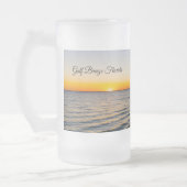 Gulf Breeze Sunset Frosted Beer Mok (Links)