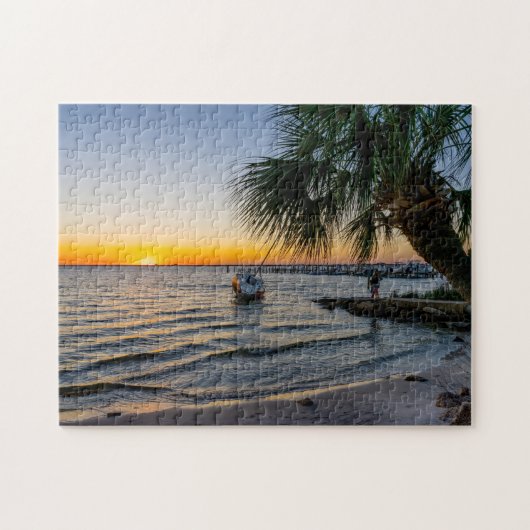 Gulf Breeze Sunset Jigzaag Puzzle Legpuzzel (Horizontaal)