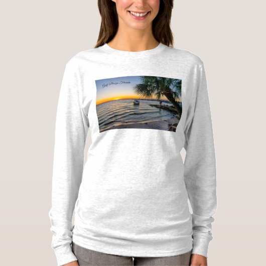 Gulf Breeze Sunset Long Sleeve T-shirt (Voorkant)