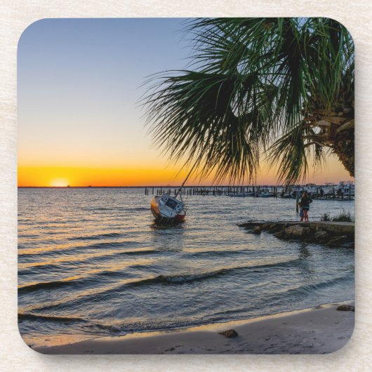 Gulf Breeze Sunset Onderzetter Set (Voorkant)