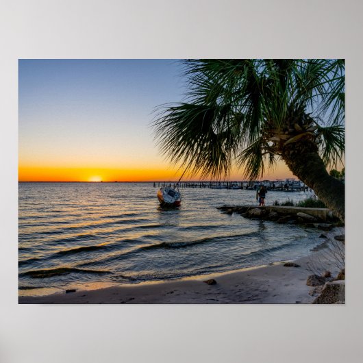 Gulf Breeze Sunset Poster (Voorkant)