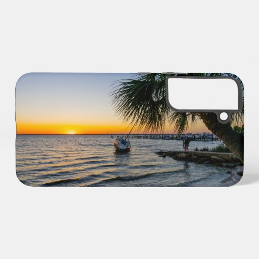 Gulf Breeze Sunset Samsung Phone Case Galaxy Hoesje (Achterkant horizontaal)