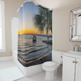 Gulf Breeze Sunset Shower Curtain Douchegordijn