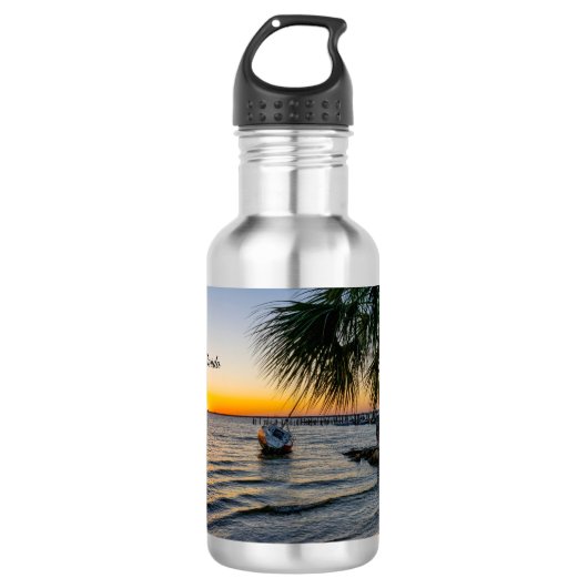 Gulf Breeze Sunset Water Bottle Waterfles (Voorkant)