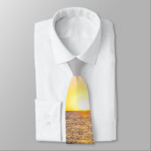 Gulf Breeze zeilboot en Jetty Sunset Stropdas (Gebonden)