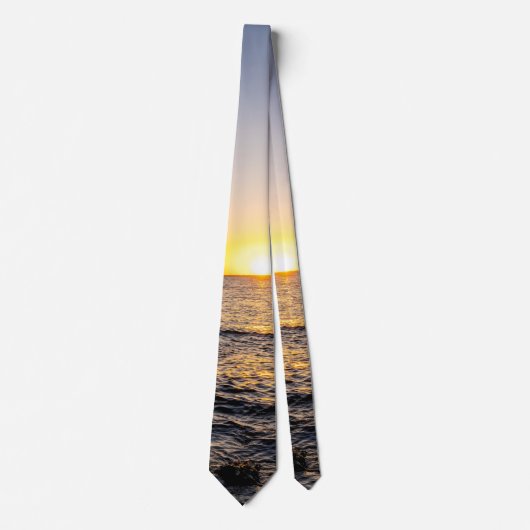 Gulf Breeze zeilboot en Jetty Sunset Stropdas (Voorkant)