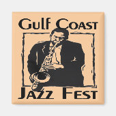 GulF Coast Jazz Fest Magneet (Voorkant)