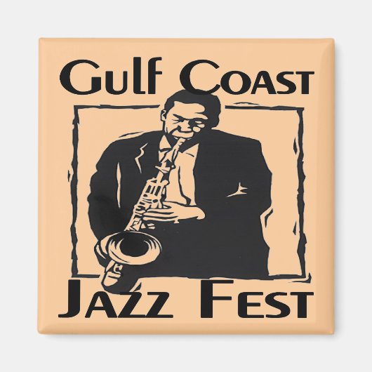 GulF Coast Jazz Fest Magneet (Voorkant)