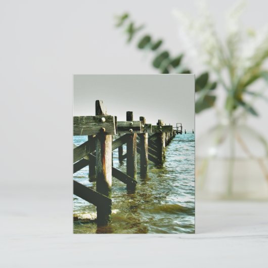 Gulf Coast Mississippi heeft het Briefkaart Pier v (Staand voorkant)